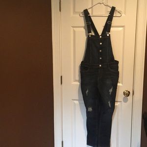 Denim overalls